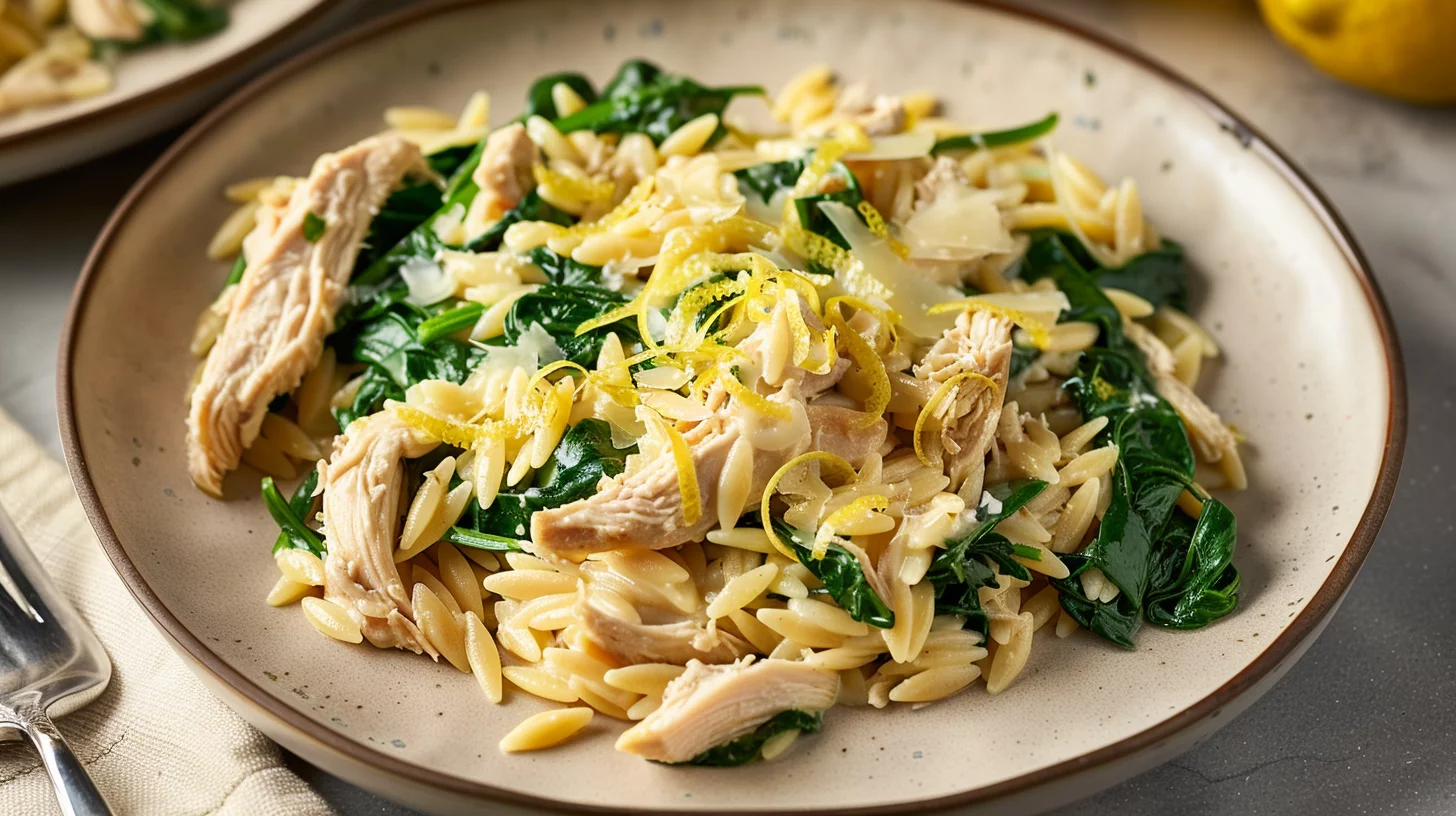 Lemon Chicken Orzo Pasta