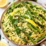 Lemon Orzo With Asparagus