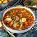 Loaded Hamburger Vegetable Soup
