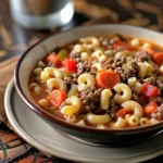 Macaroni and Hamburger Soup