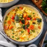 One Pot Creamy Vegetable Soup
