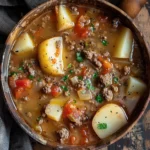 One-pot Hamburger Beef Soup