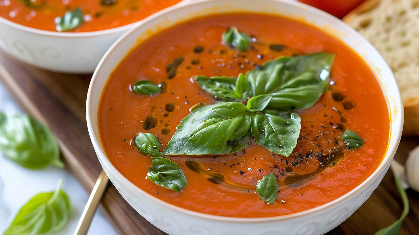 Roasted Tomato Basil Soup Recipe