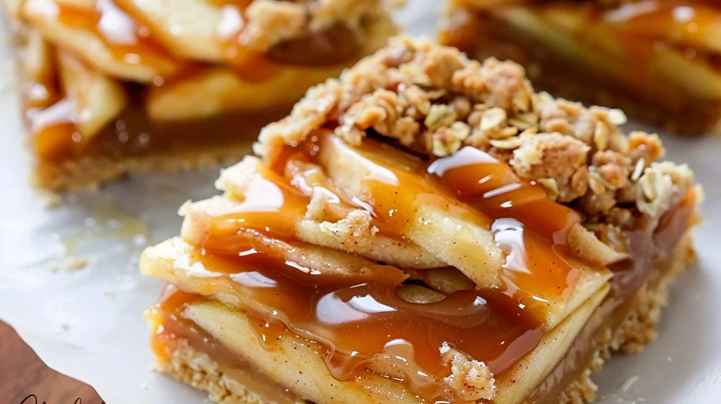 Salted Caramel Apple Pie Bars