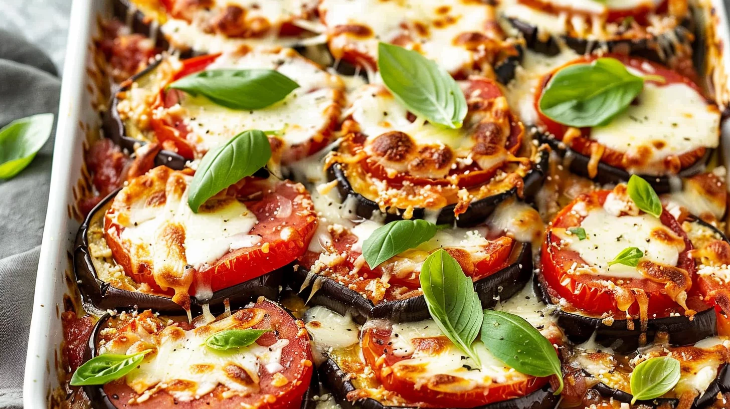 Sheet Pan Eggplant Parmesan