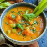 Simple Carrot and Celery Soup With Italian Seasoning