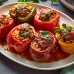 Stuffed Beef and Rice Peppers
