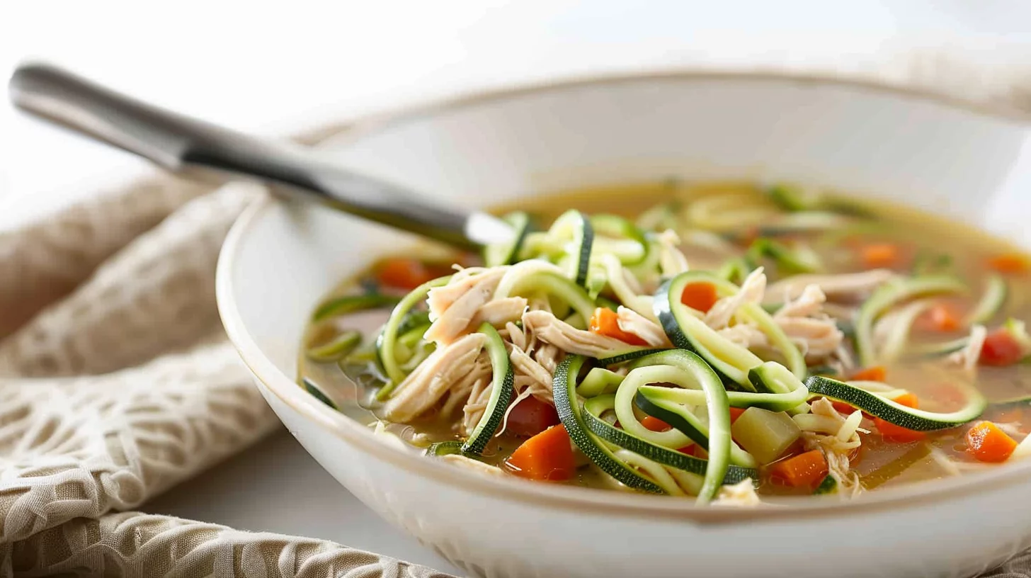 Tasty Chicken Vegetable Soup With Zucchini