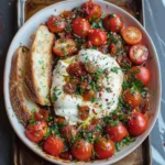 Tomato Garlic Confit With Burrata