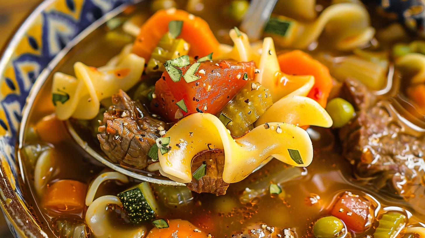 Vegetable Beef Noodle Soup