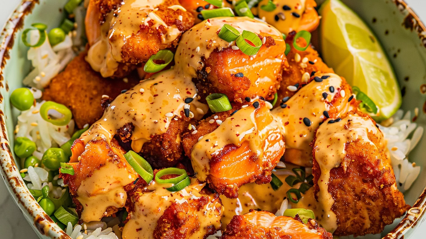 Bang Bang Salmon Bites Bowls