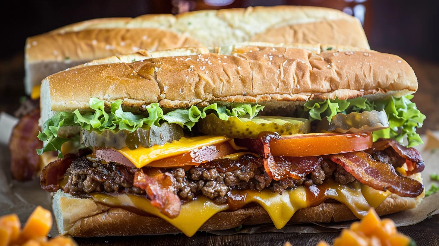 BBQ Cheeseburger Subs