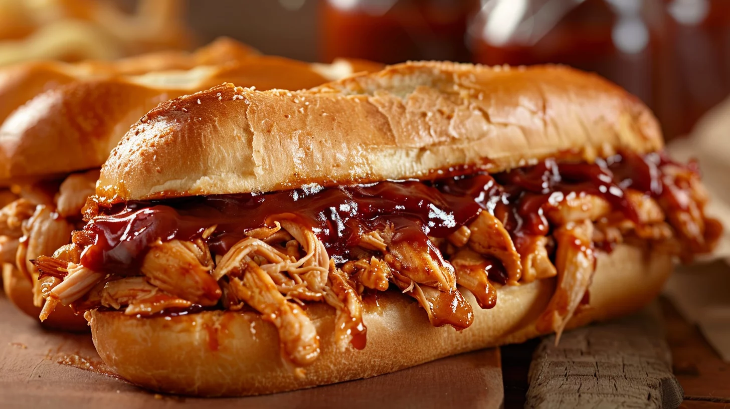 BBQ Pulled Chicken Sandwiches