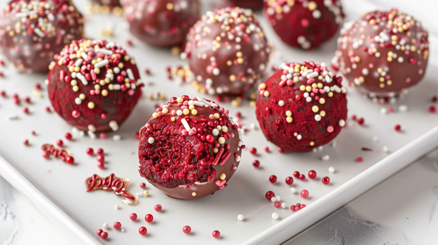 Bloody Red Velvet Truffles