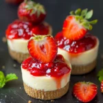 Bloody Strawberry Cheesecake Cups