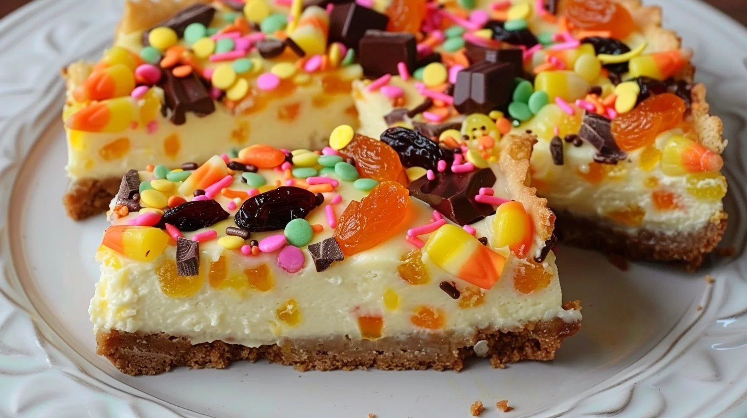 Candy Corn Cheesecake Bars