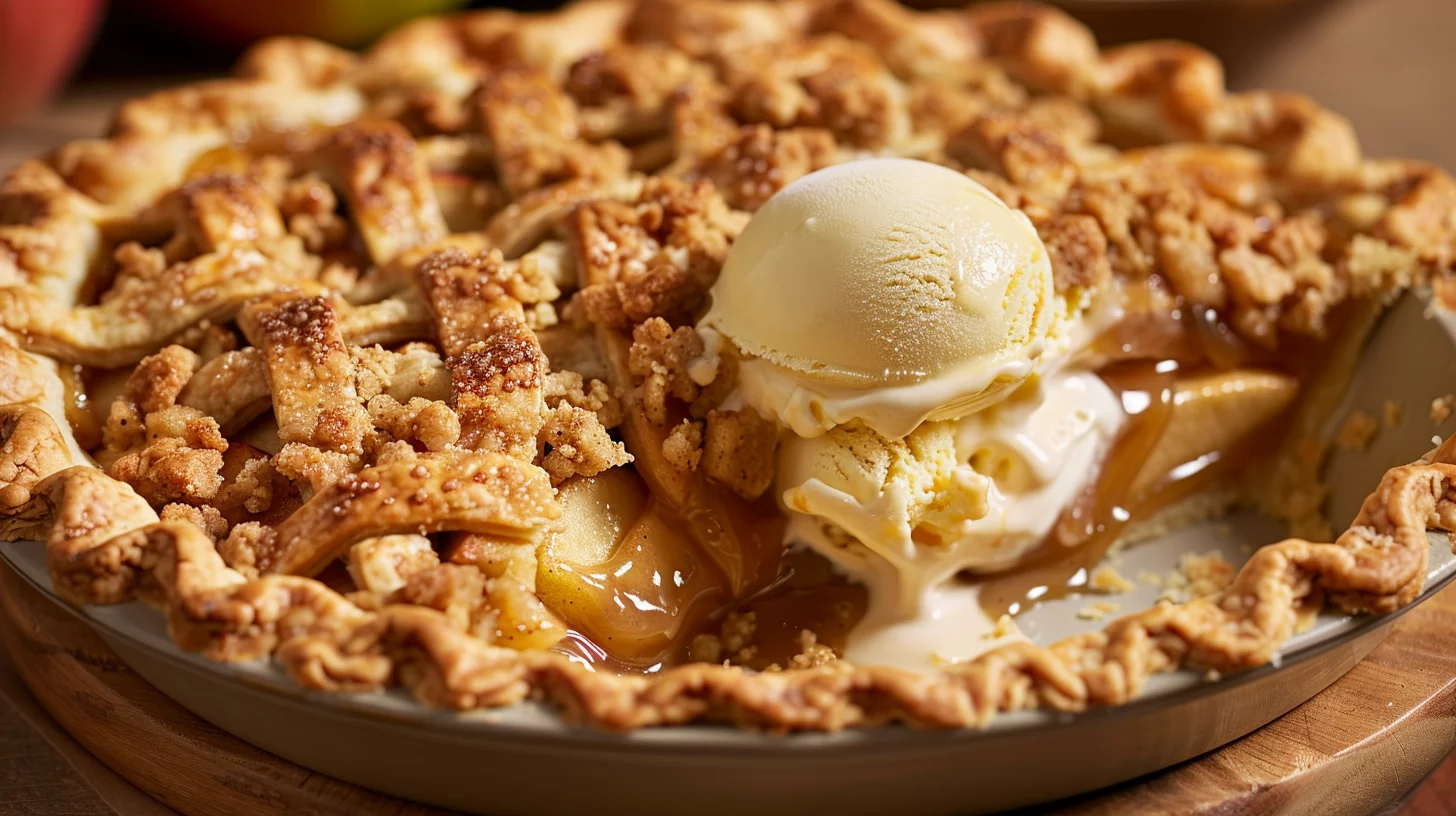 Caramel Apple Pie With Streusel