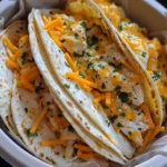 Cheesy Garlic Chicken Wraps