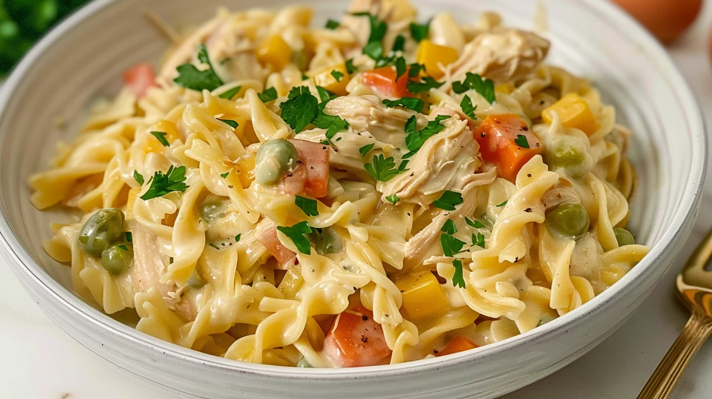 Chicken Pot Pie Pasta