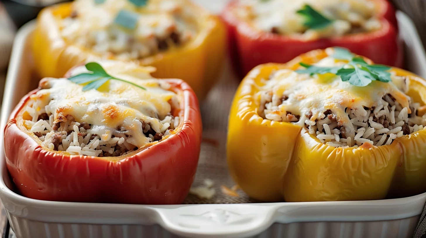 Classic Meaty Stuffed Bell Pepper