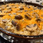Creamy Mushroom & Rice Casserole