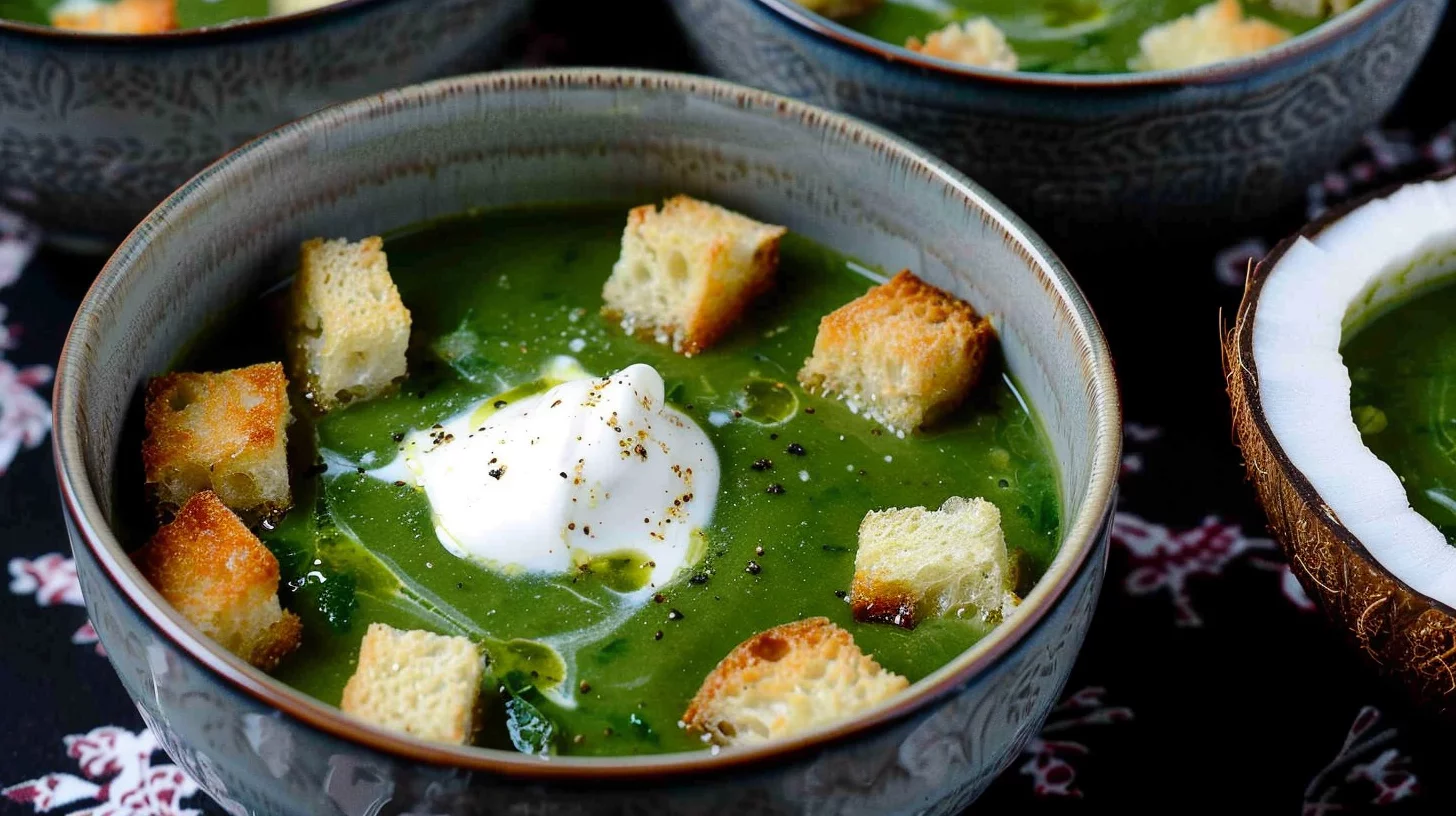 Creamy Parmesan Spinach Soup