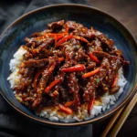 Crispy Chilli Beef Rice