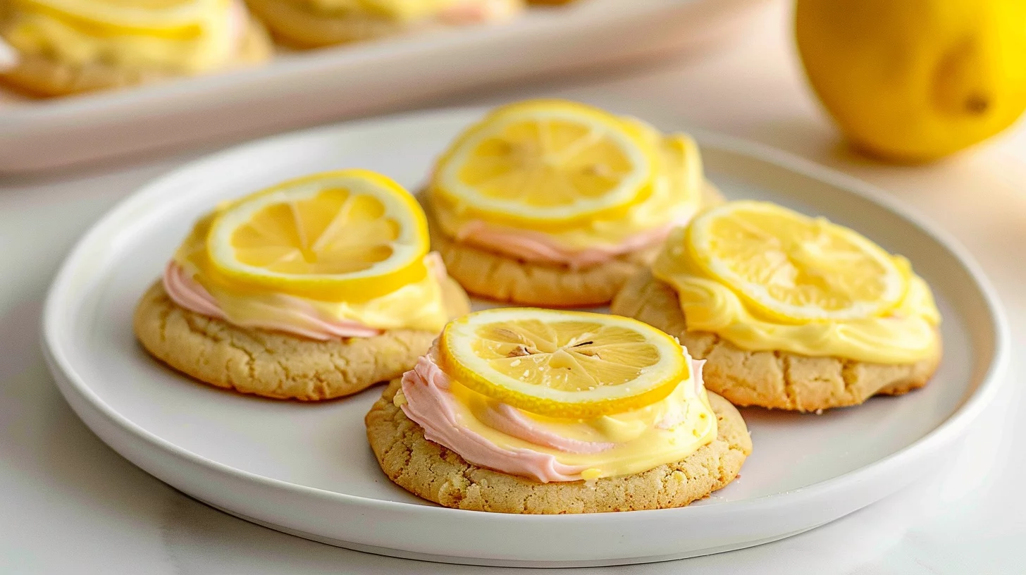 Crumbl Pink Lemonade Cookies