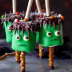 Frankenstein Marshmallow Pops