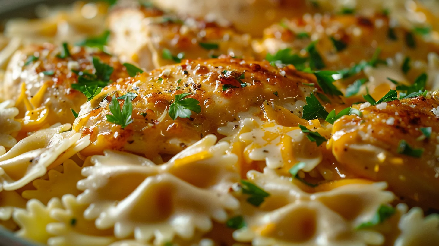 Garlic Butter Chicken Bowties