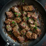 Garlic Butter Steak Bites Skillet