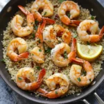 Garlic Shrimp & Quinoa Skillet