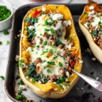 Greek Spaghetti Squash Boats