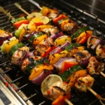 Grilled Chicken Veggie Skewers