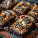 Haunted Graveyard Brownie Bars