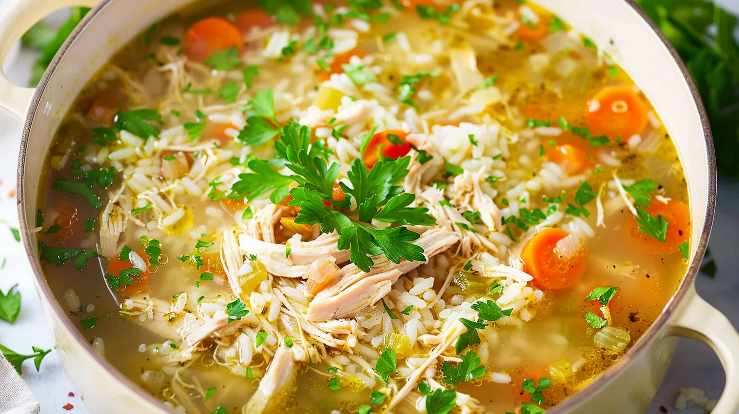 Homemade Chicken and Rice Soup