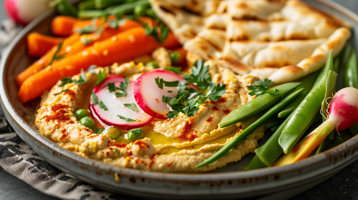 Hummus & Fresh Veggie Platter