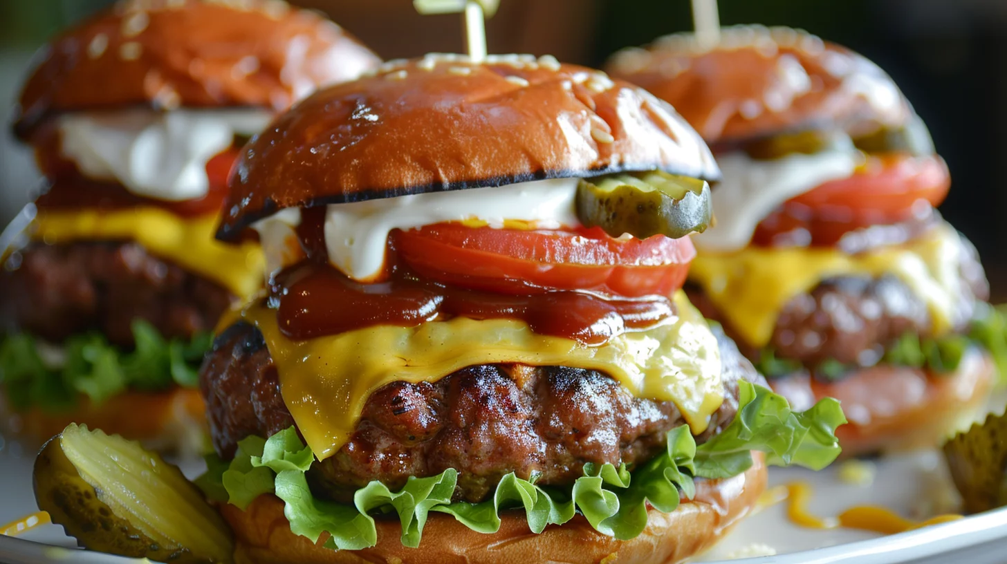Juicy Homemade Beef Burgers