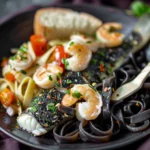 Mediterranean Baked Fish With Squid Ink