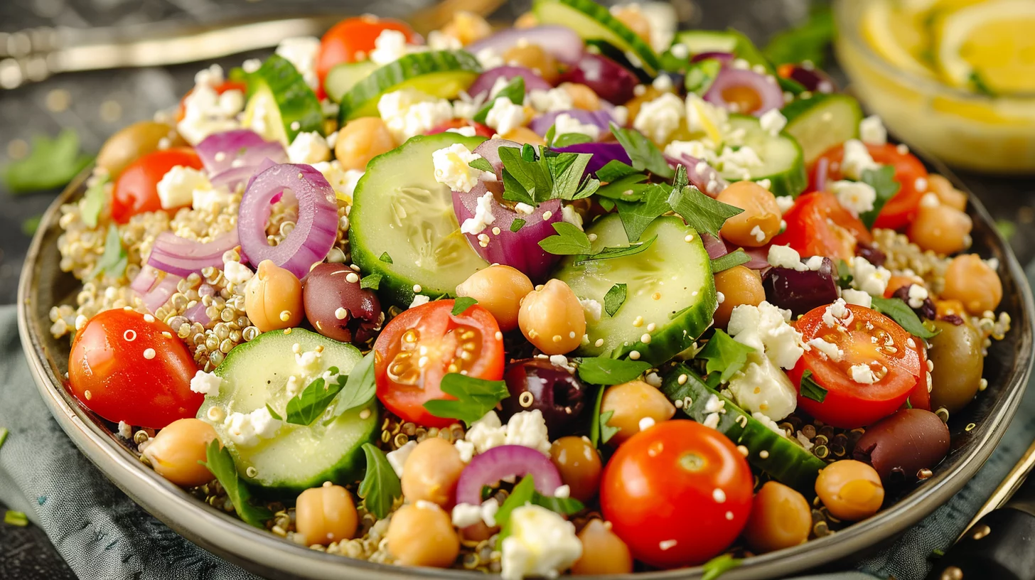 Mediterranean Quinoa Salad with Feta