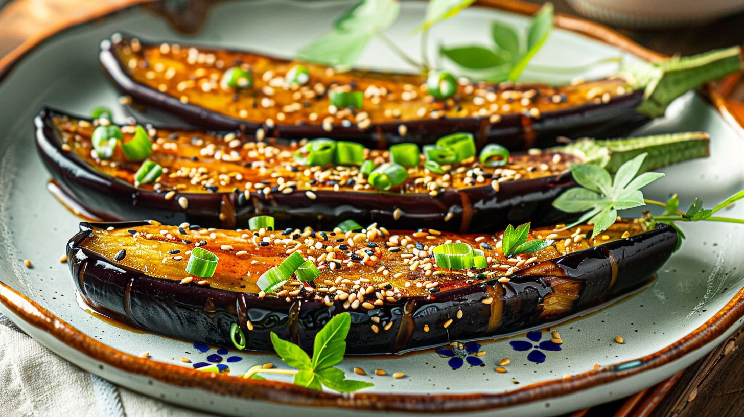 Miso Glazed Eggplant