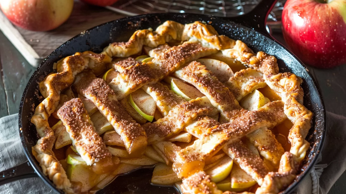 Rustic Skillet Apple Pie