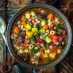Rustic Vegetable Minestrone Soup