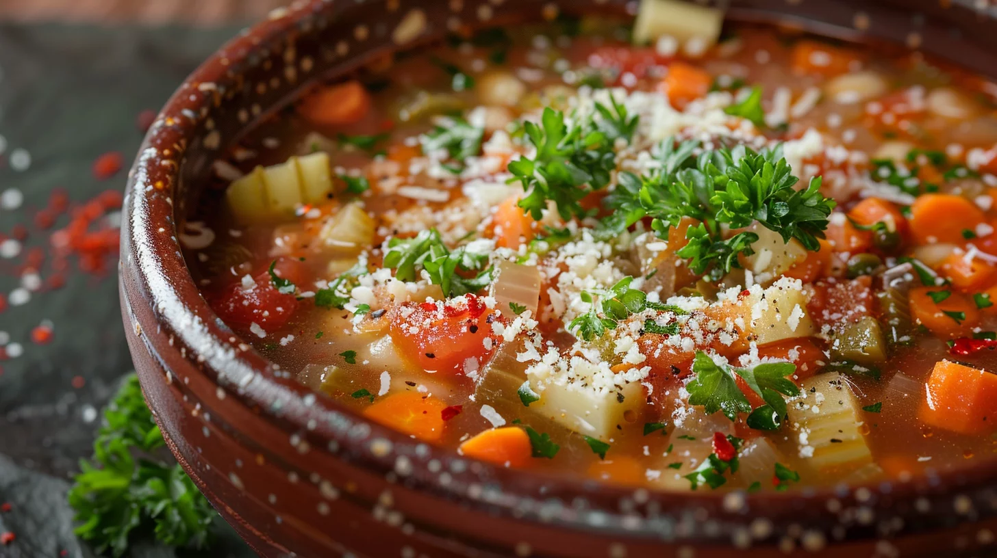 Rustic Vegetable Minestrone Soup