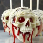 Scary Skull Candy Apples