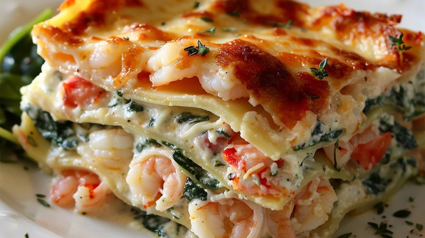 Shrimp Alfredo Lasagna