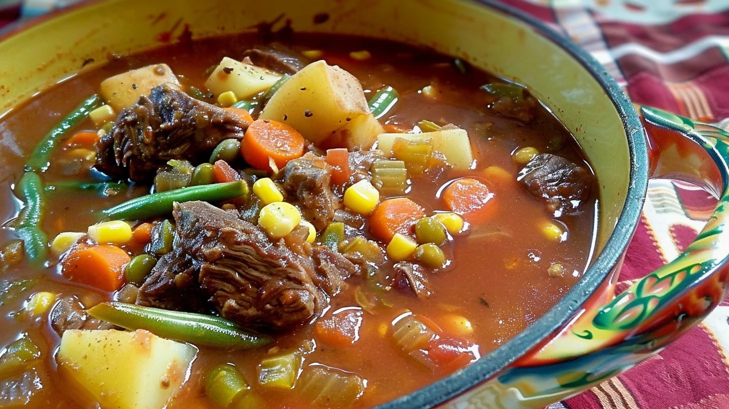 Slow Cooker Beef and Vegetable Soup