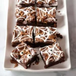 Spider Web Brownies
