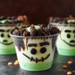 Spooky Frankenstein Pudding Cups