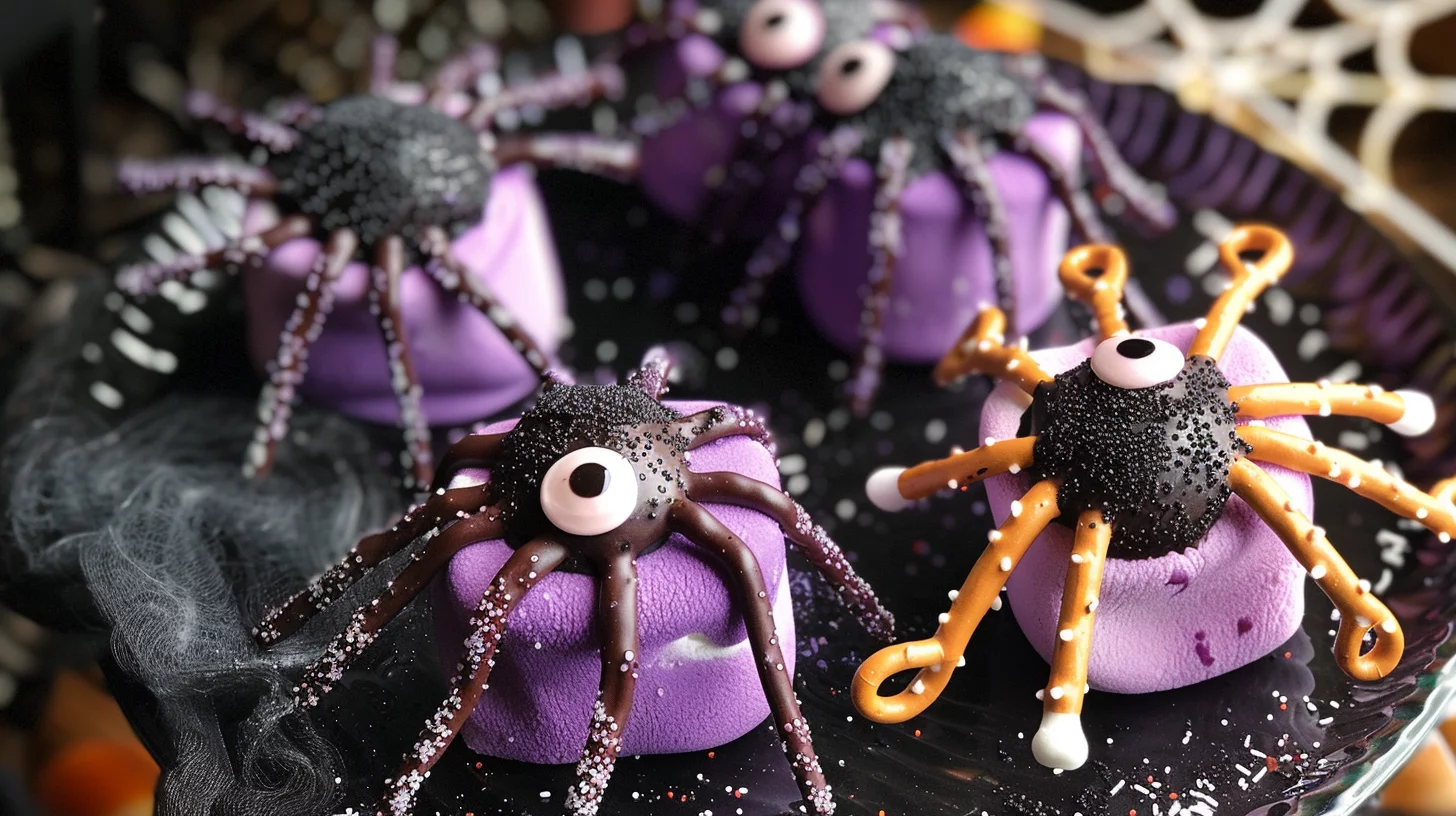 Spooky Marshmallow Spiders